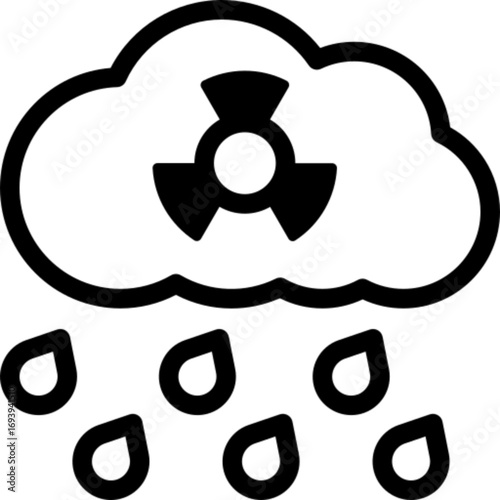 Acid Rain Environmental Icon