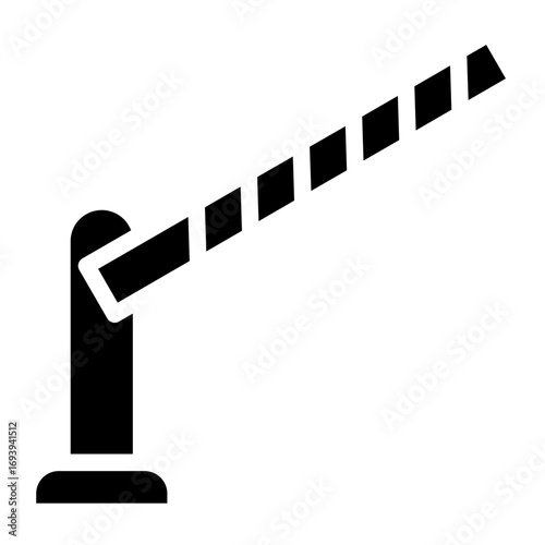 Vector Design Road Barrier Icon Style