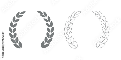 Carbohydrate icon. black outlined wheat grain symbol isolated on white background.