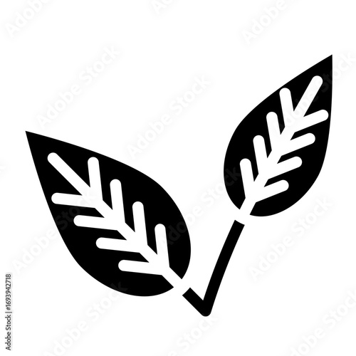 Vector Design Leaf Icon Style