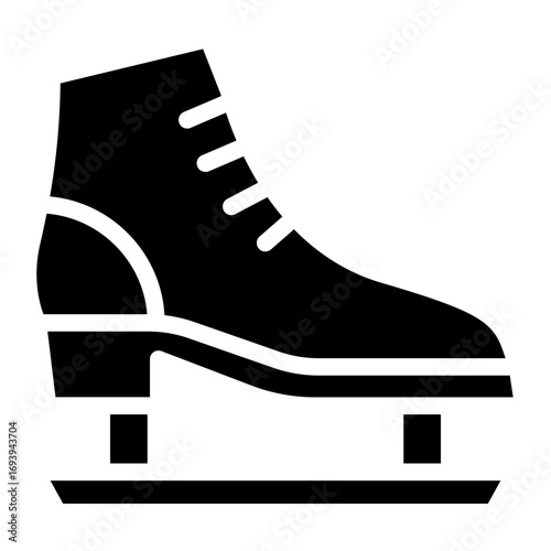 Vector Design Ice Skate Icon Style