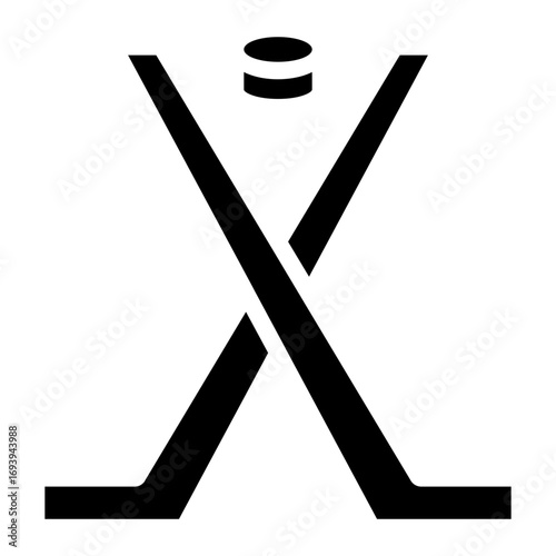 Vector Design Ice Hockey Icon Style