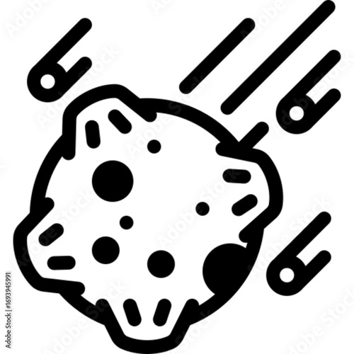 Asteroid Space Icon