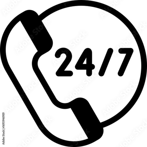 24/7 Service Icon