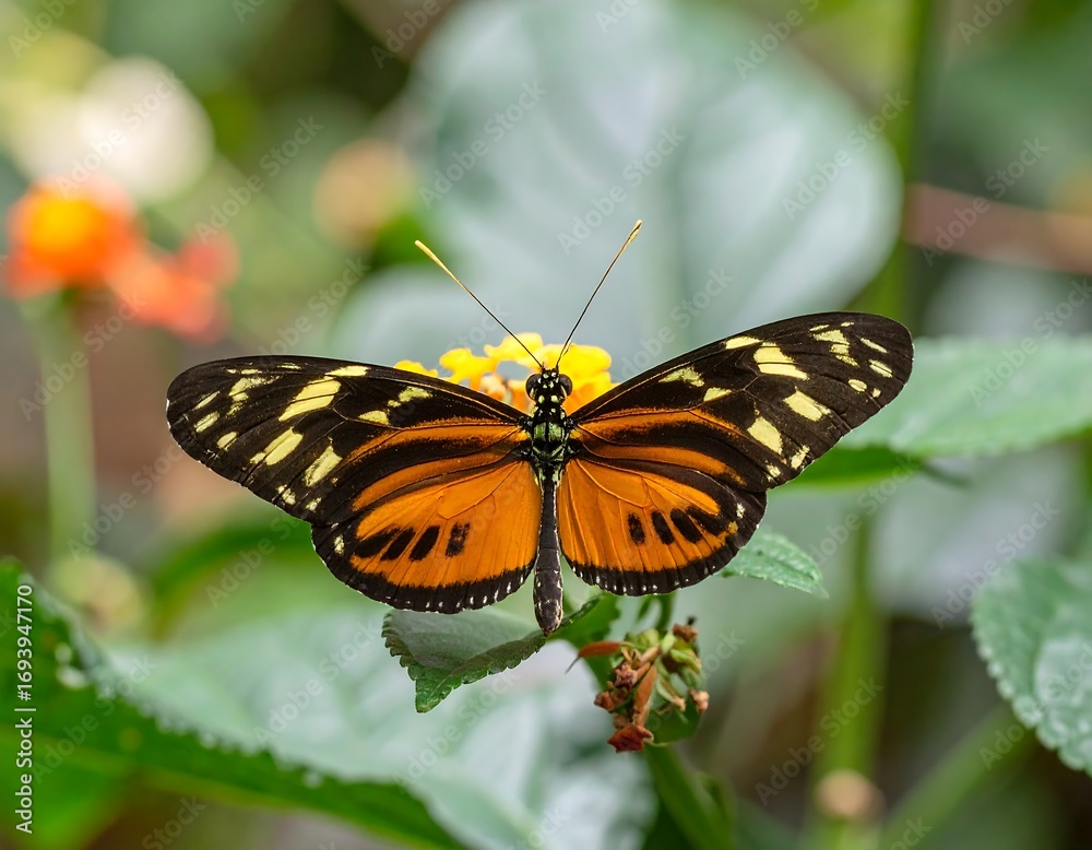 Fototapeta premium Butterfly on flower (7)