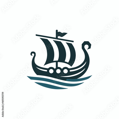 Viking ship logo