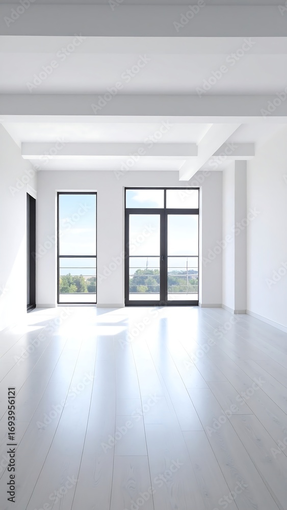 Obraz premium Empty Apartment Interior