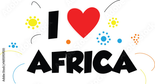 Heart of Africa graphic design travel african culture love continent nature tourism wildlife tradition adventure safari