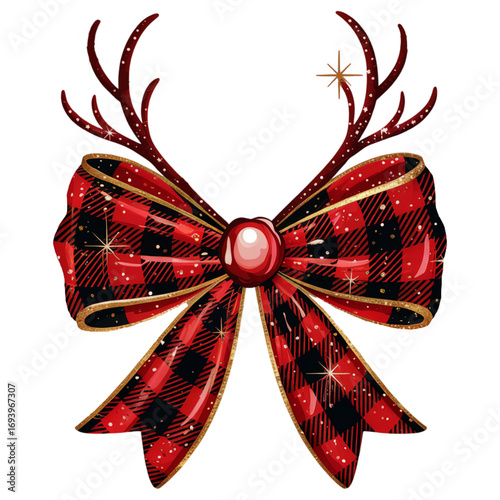 Christmas Coquette Bow Png