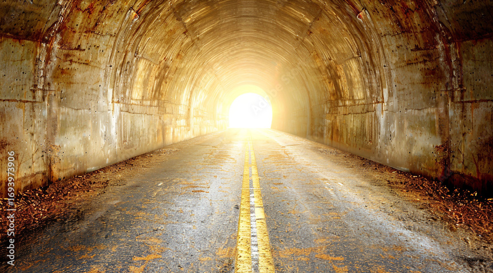 Naklejka premium tunnel in the city