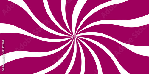 Abstract floral pattern in pink and purple with a retro-style sunburst and vintage lines