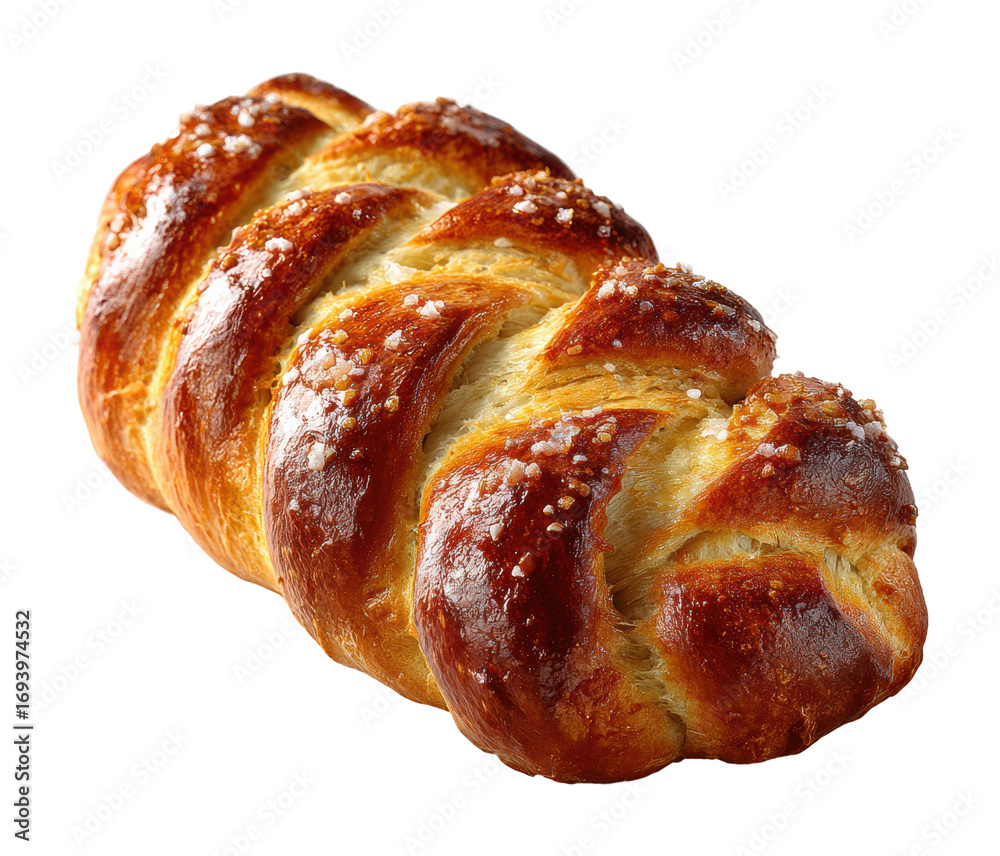 Fototapeta premium Baking fresh challah bread kitchen food cozy atmosphere isolated on transparent background