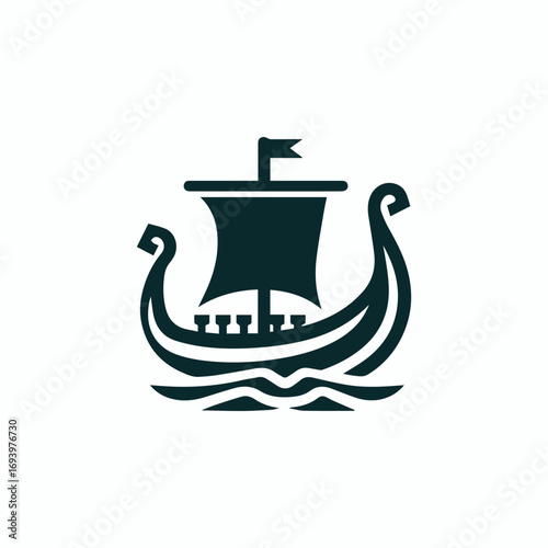Viking ship logo