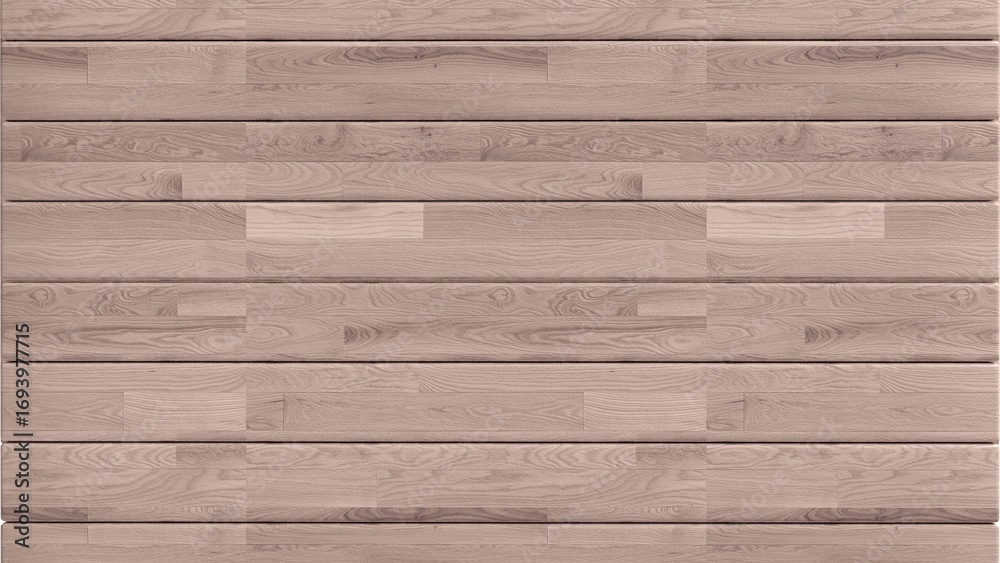 Fototapeta premium A high-resolution image of a light-colored, horizontal wooden plank wall or floor