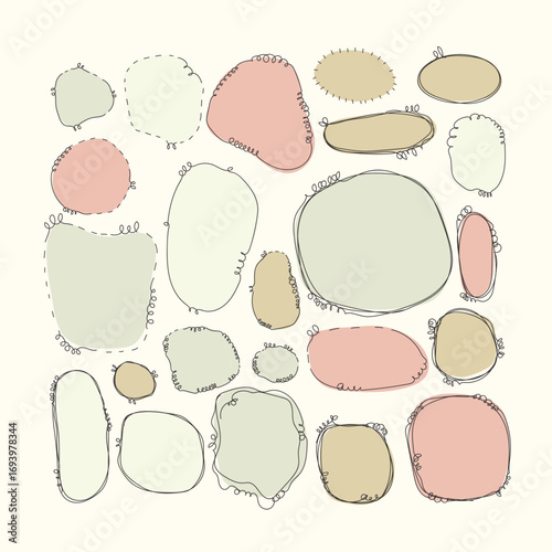 Set of speach bubble on white background. Vector