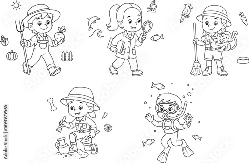 Kids Dream Jobs - Nature and Research Set