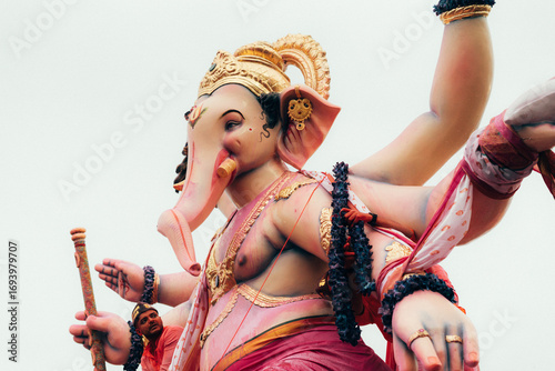 Ganpati Visarjan festival in Mumbai city of Maharashtra India.