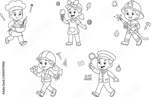 Kids Dream Jobs - Work and City Jobs Set