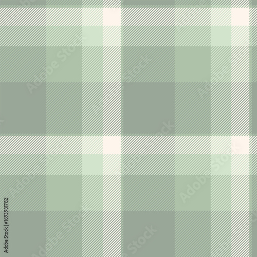 Classic plaid pattern in calming sage green tones. Seamless design ideal for backgrounds, textiles, or digital art projects requiring a touch of traditional charm.