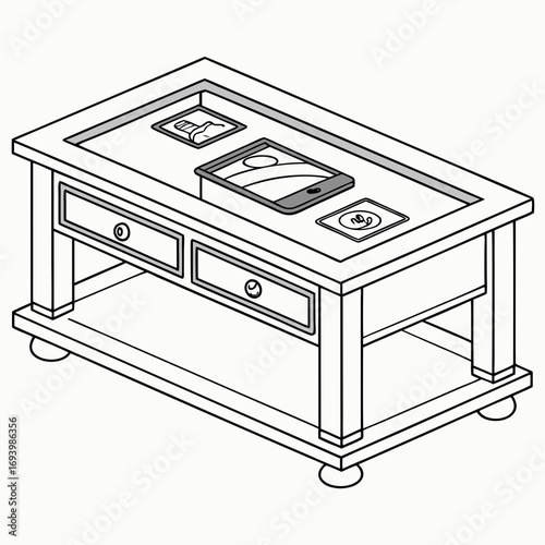 vector illustration of furniture