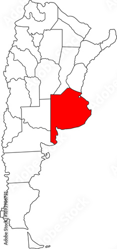 A vector map of Argentina highlighting the Buenos Aires Province. Ideal for geographical studies, economic reports, and data visualization projects.

