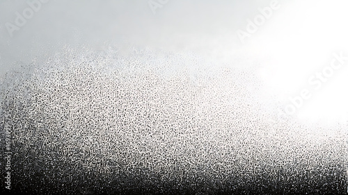 Abstract Black and White Gradient with Textured Sprinkles - AI Generated Art