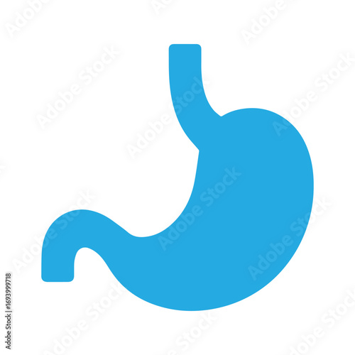 Modern Clean Stomach Logo for Healthcare and Nutrition Awareness Branding