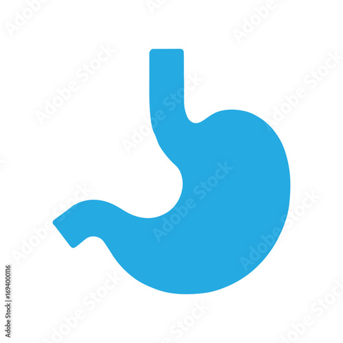 Creative Elegant Stomach Symbol for Nutrition and Digestive Medical Branding