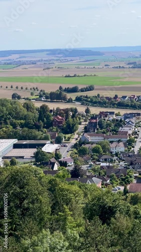 German village view from the top