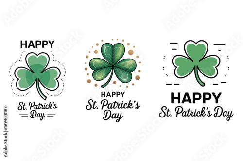 Green shamrock clover celebration st patricks day