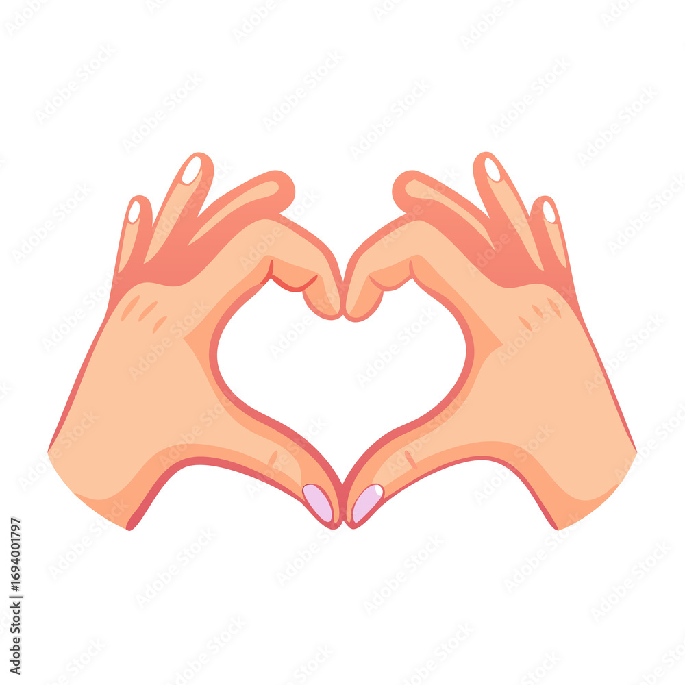 Obraz premium hands in heart shape