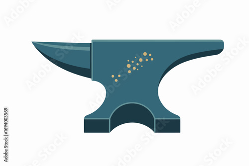 Symbol of strength and craftsmanship, a stylized blacksmith anvil icon representing forging, industry, and traditional metalworking.