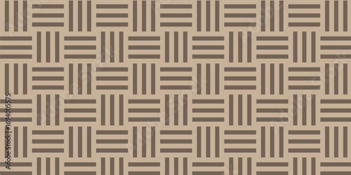 Minimal line Seamless geometric pattern with shapes. Decoration and maze ornament square graphic wall tile.	