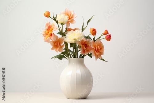 Wallpaper Mural Flower vase plant white. Torontodigital.ca