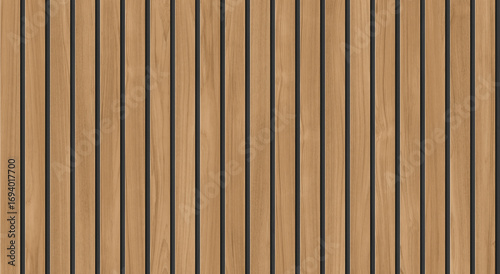 natural wood lath line arrange pattern, wooden strip background, wooden slate.