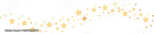Golden Stars Celebration Festive Sparkling Lights Holiday Decor Christmas Magic New Year Wishes Birthday Background