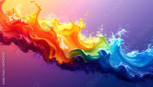 Rainbow Paint Splash