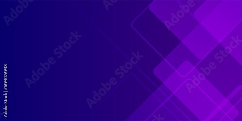 Modern abstract background showcasing vibrant purple and blue hues with intersecting geometric shapes creating a dynamic and sleek design.
