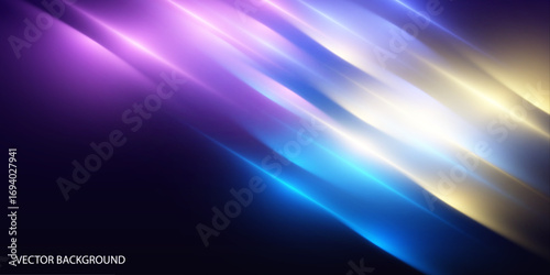 Blue neon rays descend from the top, merging with red light streaks. This motion effect simulates high speed and energy flow. Ideal for technology or space-themed visuals.	
