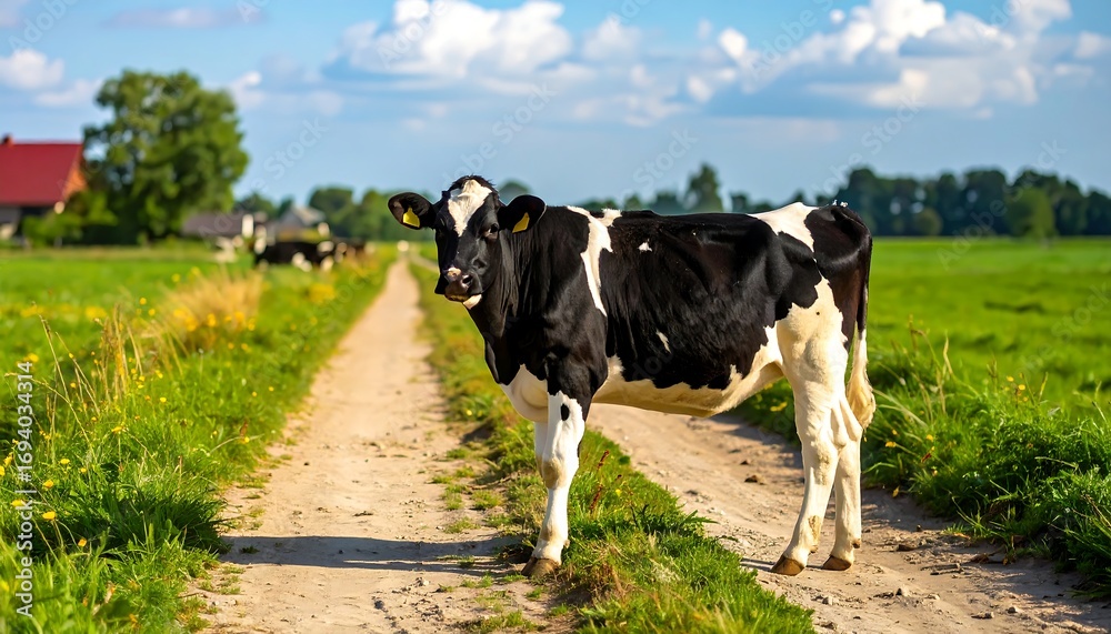 Fototapeta premium Cow in a field (4)