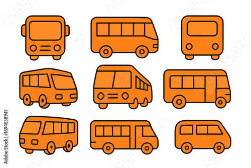 Simple linear color icon of planet Earth globe with orbit rings, minimalistic vector illustration, flat cartoon style for web, graphic design, banners, social media, apps