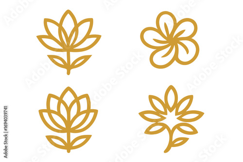 Hand-drawn olive branch logo set, elegant botanical vector illustration, natural olive tree leaves, floral design elements, minimalist plant symbols with transparent background