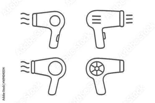 Minimalistic lamp luster light bulb line icon collection, linear pictogram set for web design, graphic design, apps, banners, social media, cards, modern vector cartoons