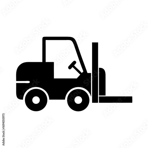 forklift truck icon vector