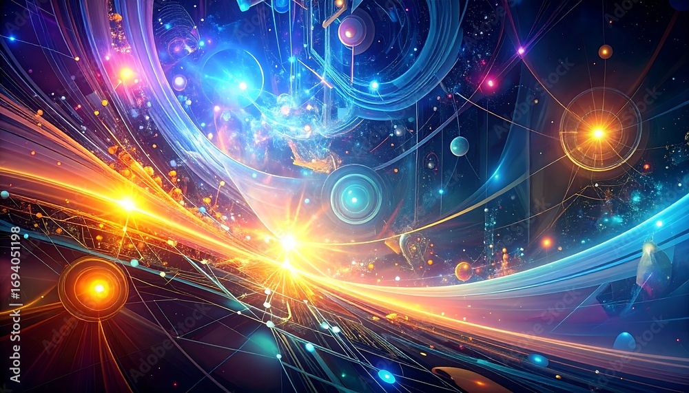 Obraz premium Abstract cosmic landscape (2)