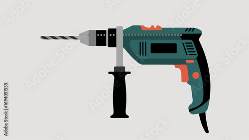 Electric drill tool for construction and repair work