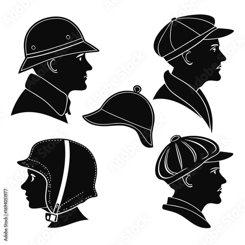 Diverse headwear silhouettes hats caps