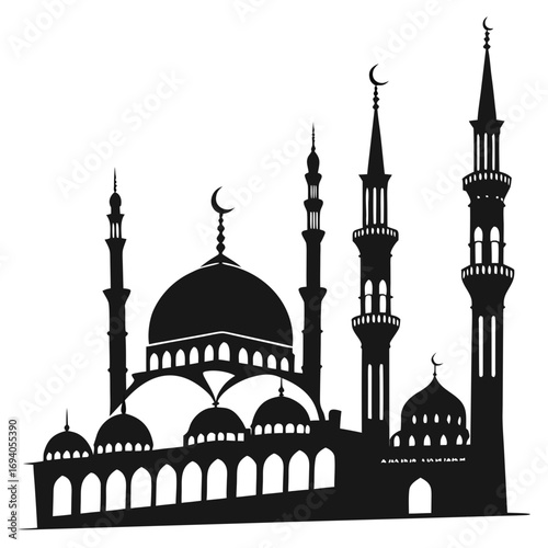 Islamic architectural silhouettes domes minarets islamic architecture
