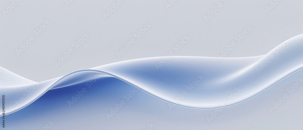Obraz premium Abstract Background with Blue Wave Lines