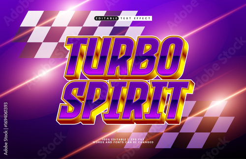turbo spirit editable text effect